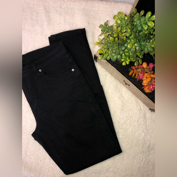 🔥🔥🔥NEW !▪️FOREVER 21 Jeans Women ▪️Size 30 Black Jeans - Picture 6 of 7